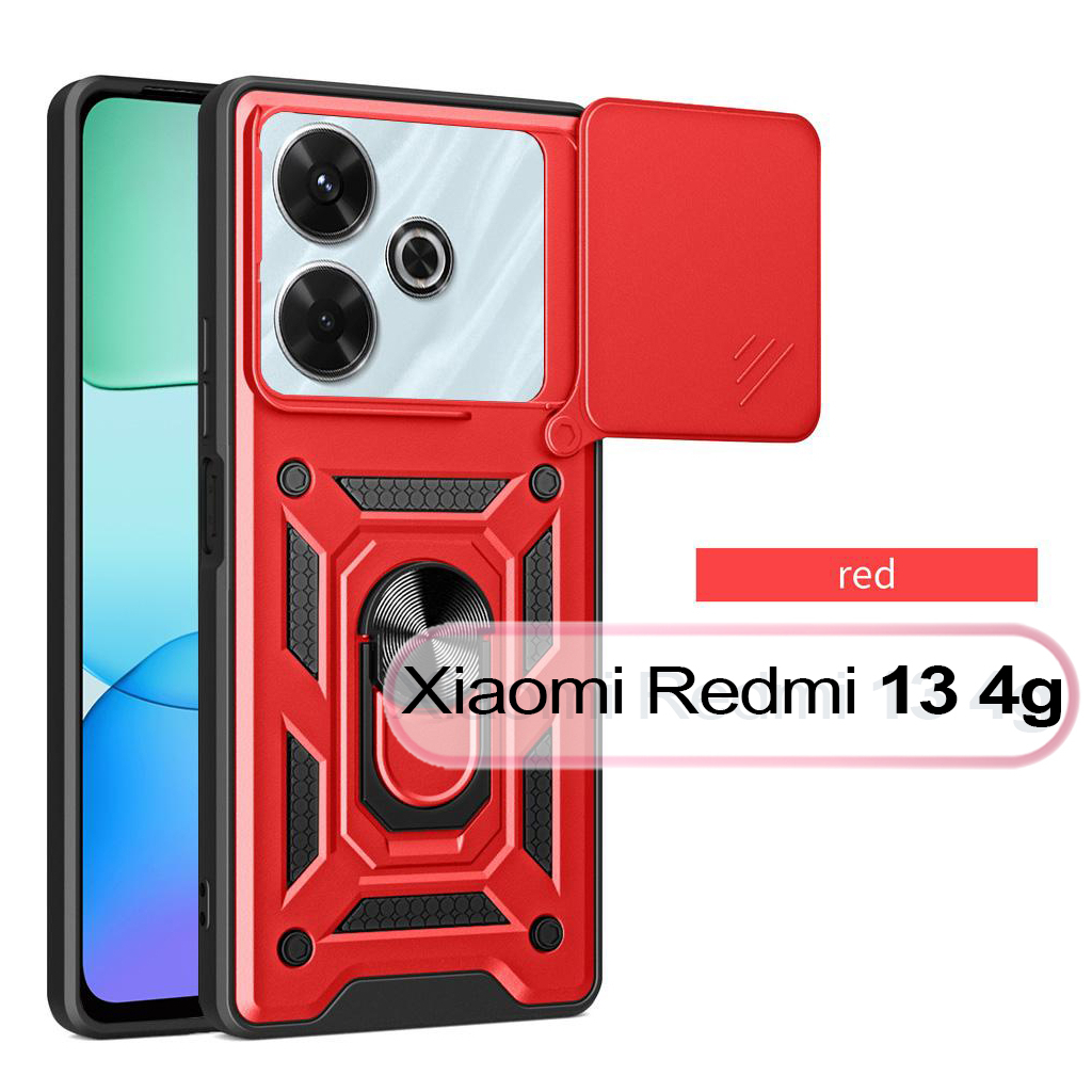 Чохол-накладка BeCover Military для Xiaomi Redmi 13 Red (711554) фото1