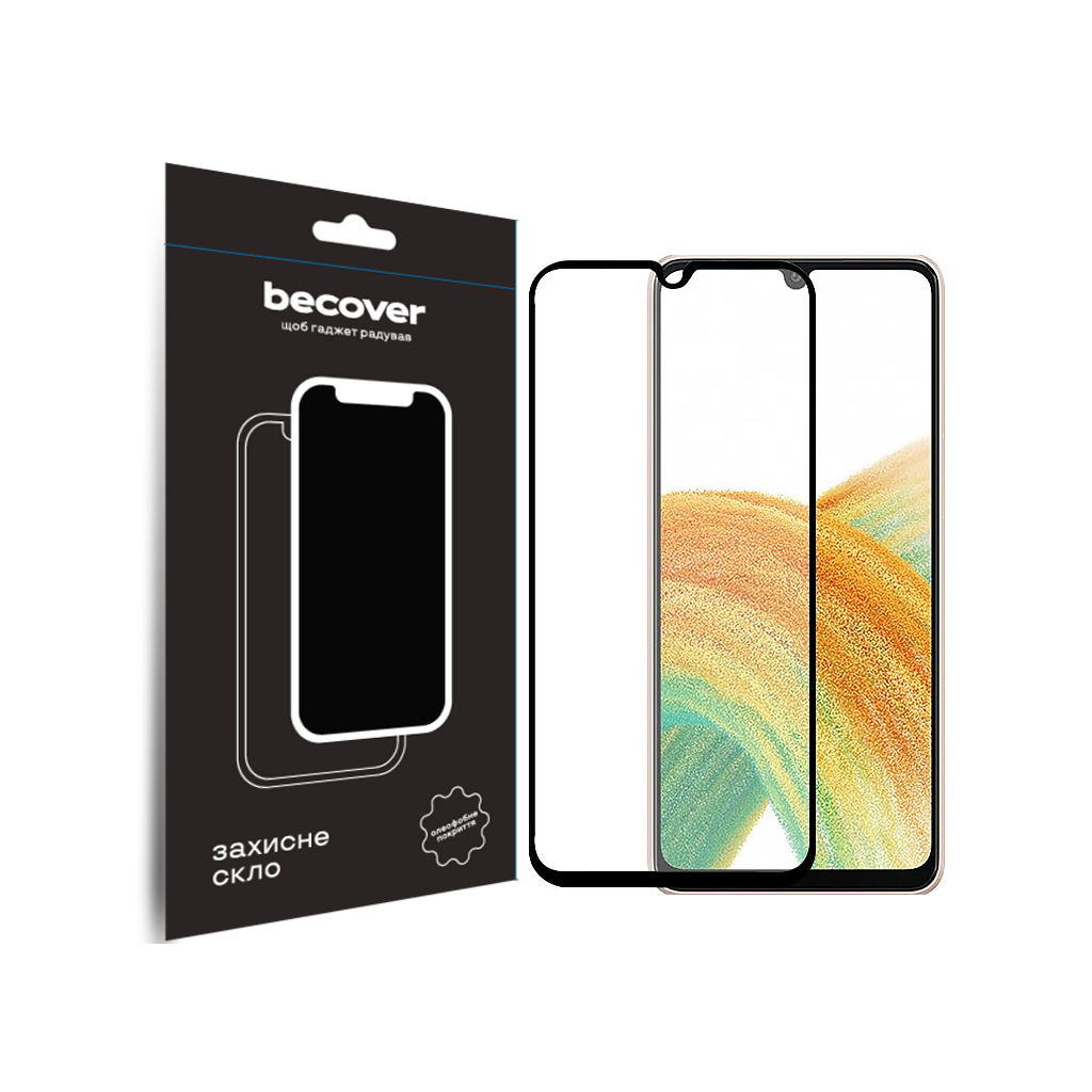 Скло захисне BeCover ZTE Blade A33Plus Black (710173) фото1