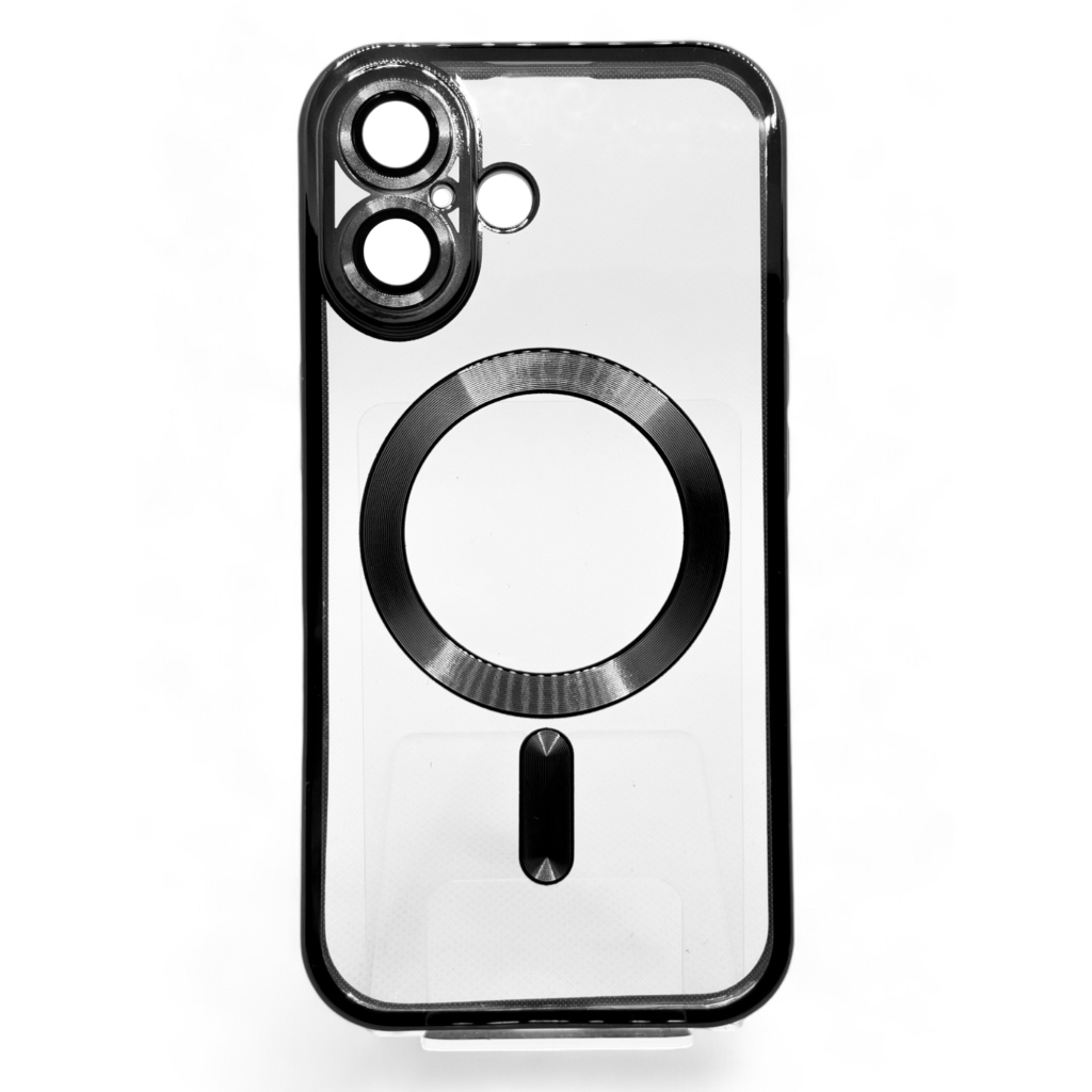 Чохол-накладка BeCover TPU Chrome Case MagSafe для Apple iPhone 16 Plus Black (712075) фото1