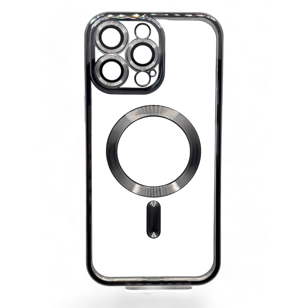 Чохол-накладка BeCover TPU Chrome Case MagSafe для Apple iPhone 16 Pro Black (712080) фото1