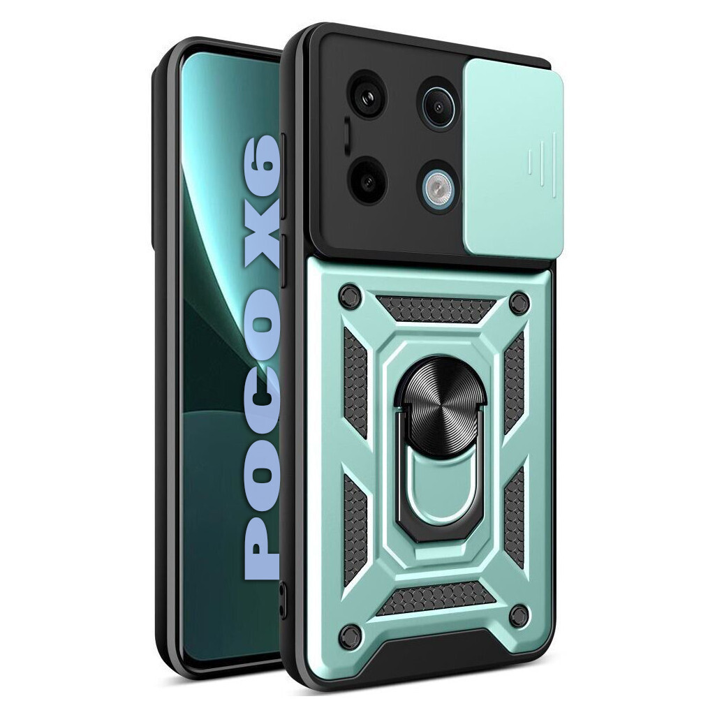Чохол-накладка BeCover Military для Poco X6 5G Dark Green (711008) фото1