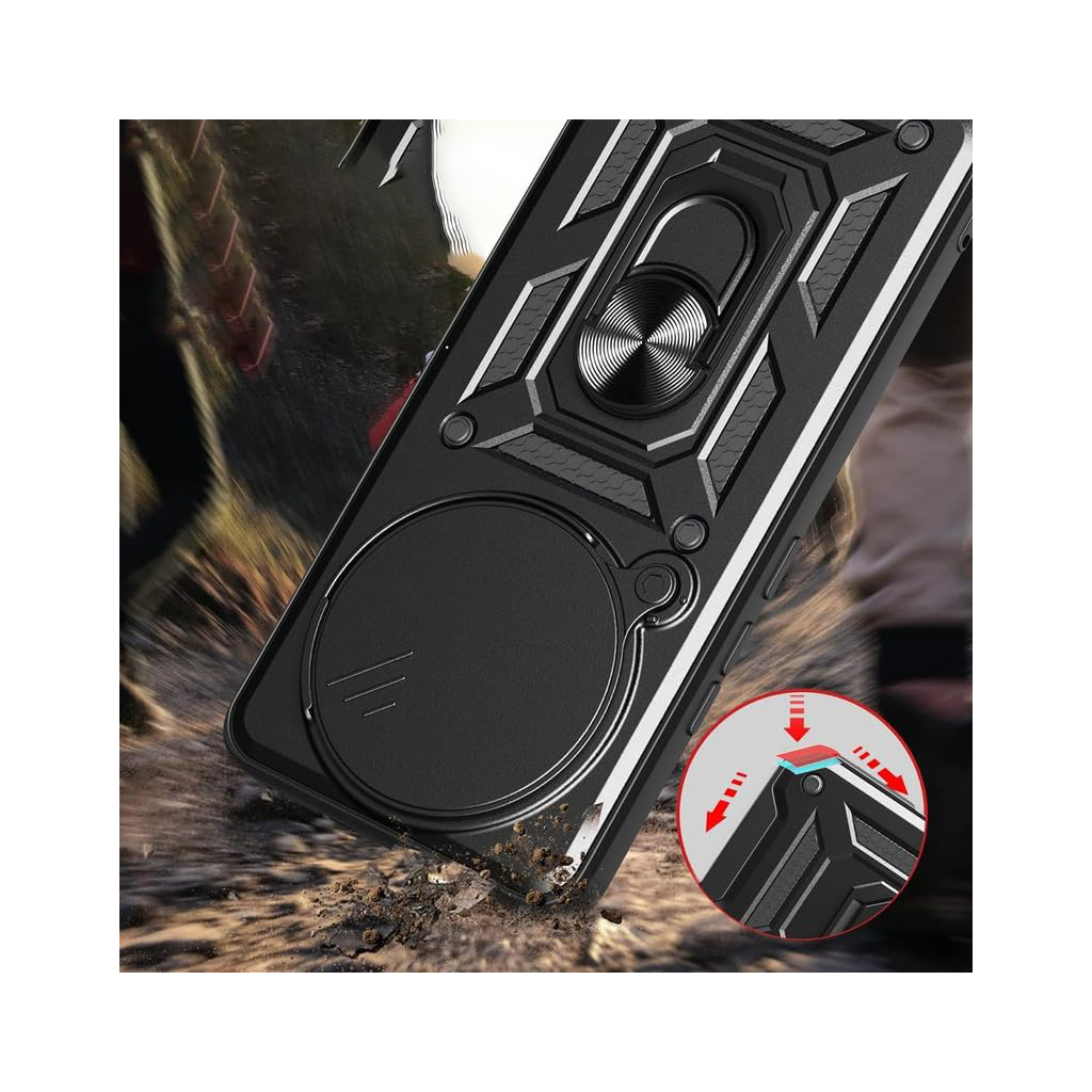 Чохол-накладка BeCover Military для Poco X7 Black (712873) фото1