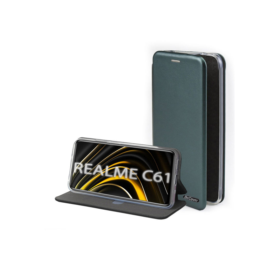 Чохол-книжка BeCover Exclusive для Realme C61 Dark Green (712554) фото1