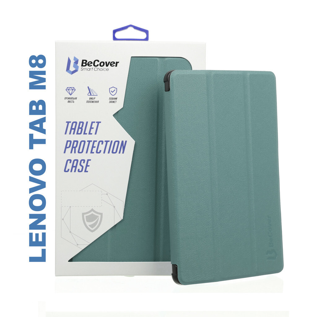 Чехол-книжка BeCover Smart для Lenovo Tab M8 TB-8505/TB-8705 Dark Green (705979) фото1