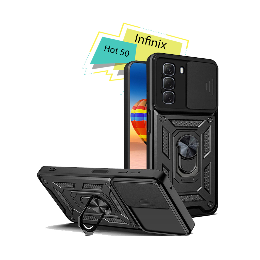 Чохол-накладка BeCover Military для Infinix Hot 50 (X6720) Black (713046) фото1