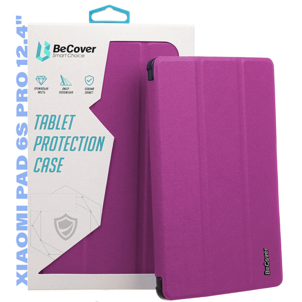Чехол-книжка BeCover Smart Case для Xiaomi Pad 6S Pro 12.4" Purple (711086) фото1