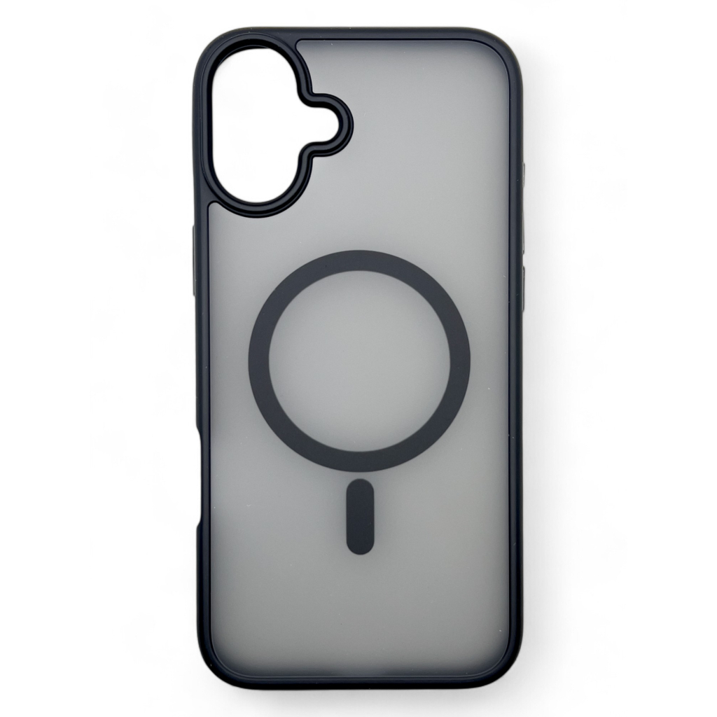 Чохол-накладка BeCover Metal Buttons Case MagSafe для Apple iPhone 16 Black (712090) фото1