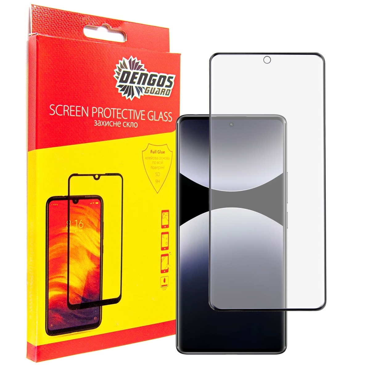 Скло захисне Dengos Full Glue Xiaomi Redmi Note 14 Pro (black) (TGFG-382) фото1