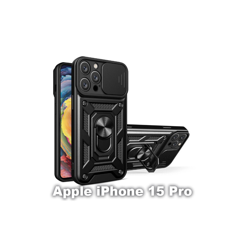 Чохол до мобільного телефона BeCover Military Apple iPhone 15 Pro Black (709953) фото1