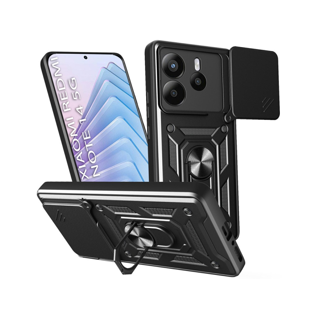 Чохол-накладка BeCover Military для Xiaomi Redmi Note 14 5G Black (712867) фото1