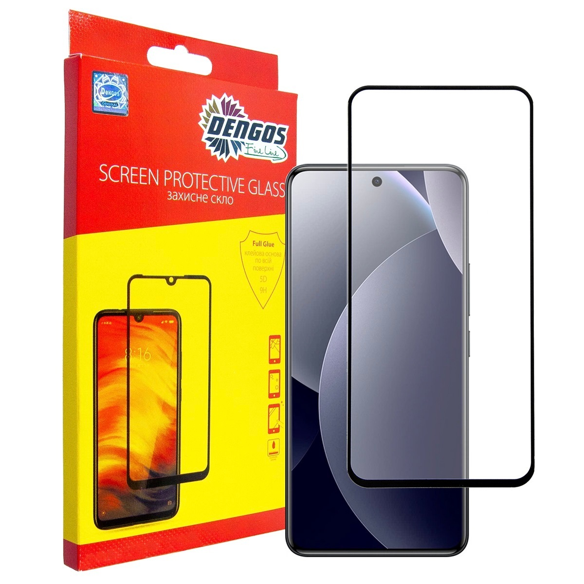 Скло захисне Dengos Full Glue Xiaomi Redmi Note 15 Pro 4G Black (TGFG-445) фото1