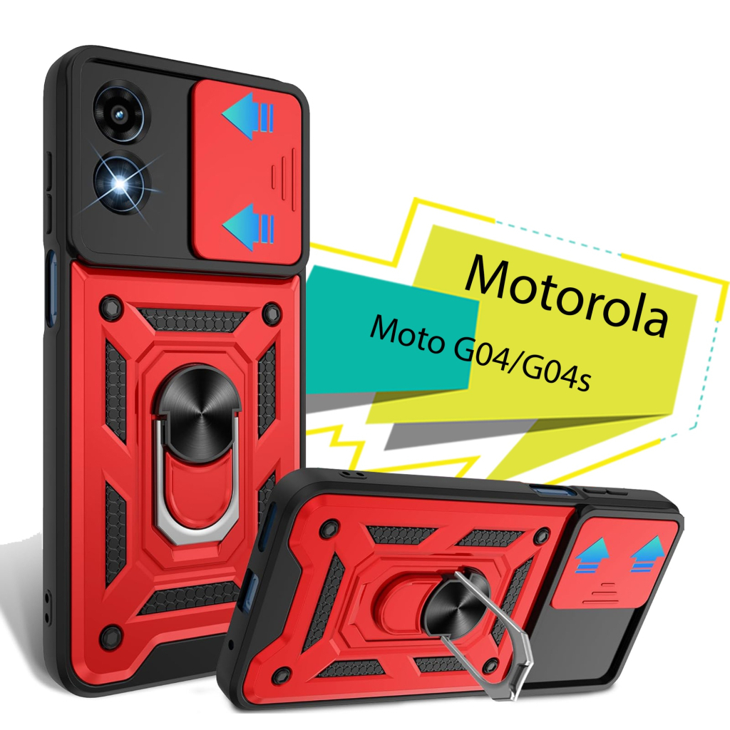 Чохол-накладка BeCover Military для Motorola Moto G04/G04s Red (713065) фото1