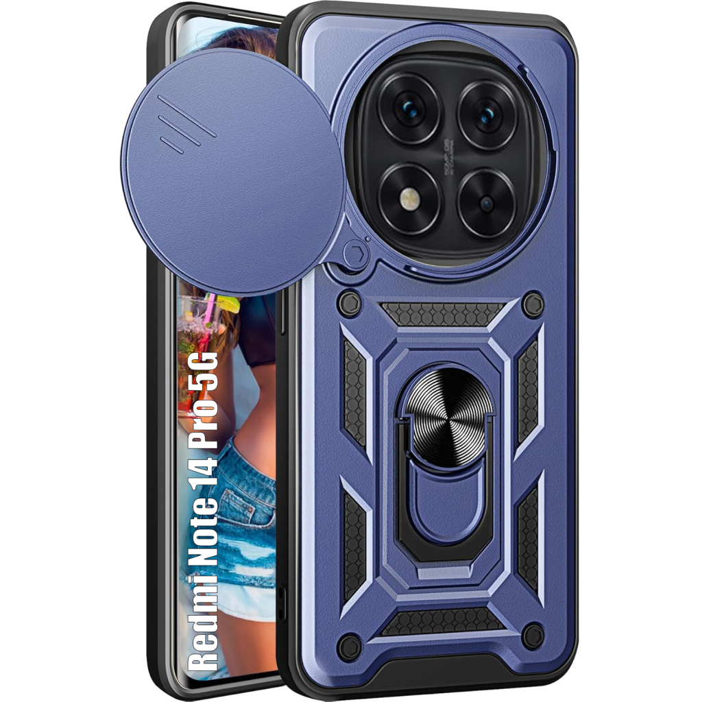 Чохол-накладка BeCover Military для Xiaomi Redmi Note 14 Pro 5G Blue (713095) фото1