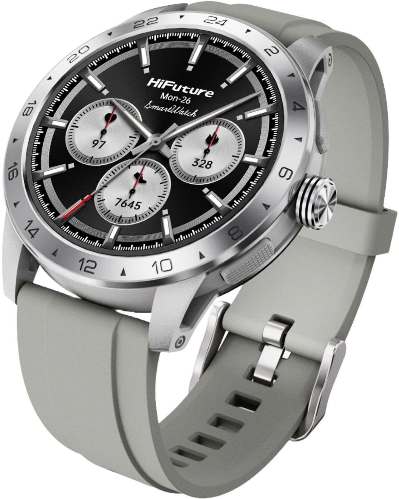 Смарт-годинник HiFuture Flex2 Silver (flex2.silver) фото1