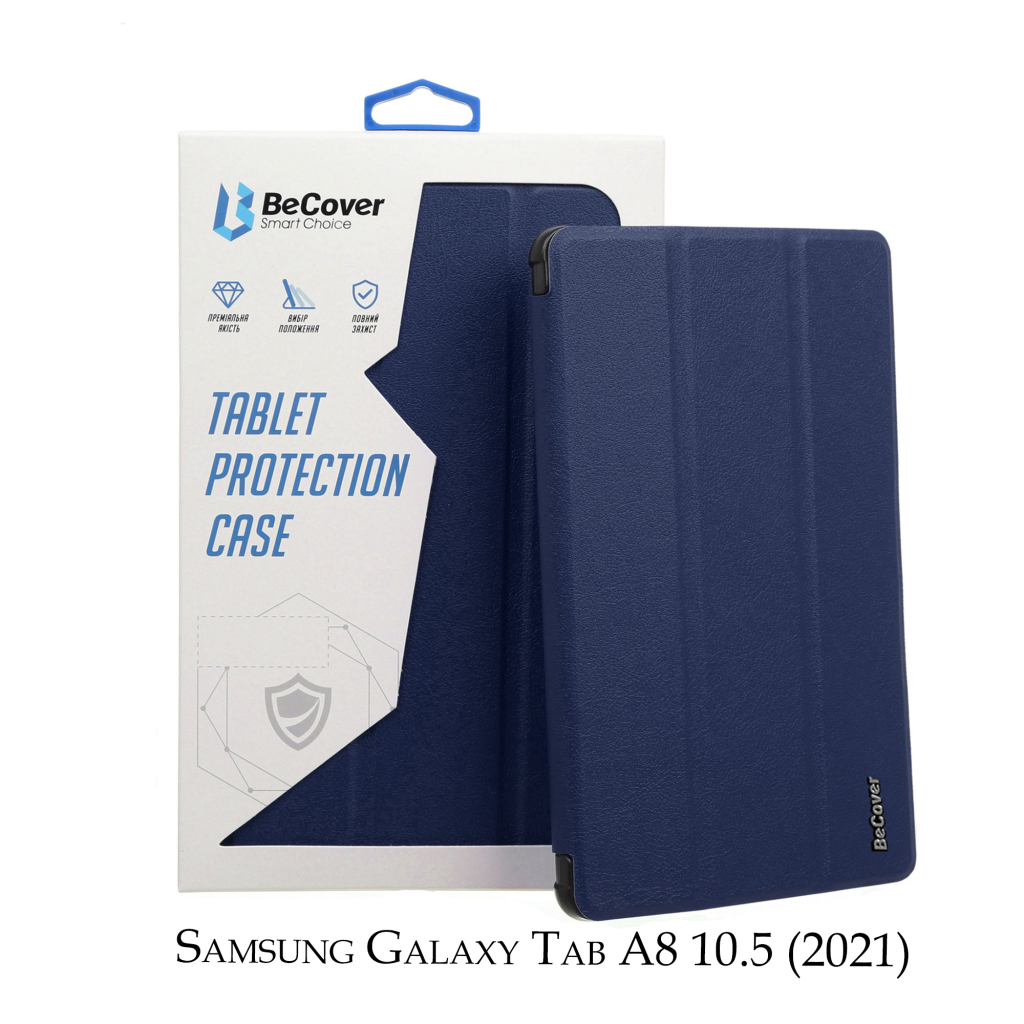 Чехол-книжка BeCover Smart для Samsung Galaxy Tab A8 SM-X200/SM-X205 Deep Blue (707262) фото1