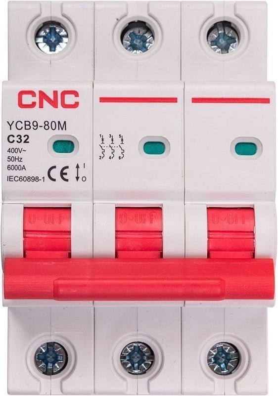 Автоматичний вимикач CNC YCB9-80M 3P C32 6ka (NV821556) фото1