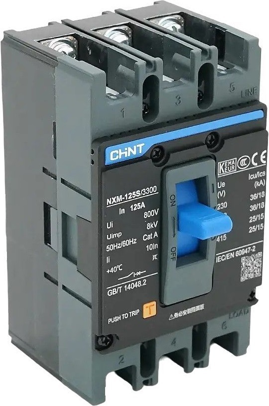 Автоматичний вимикач CHINT NXM-125S-3300-125A фото1