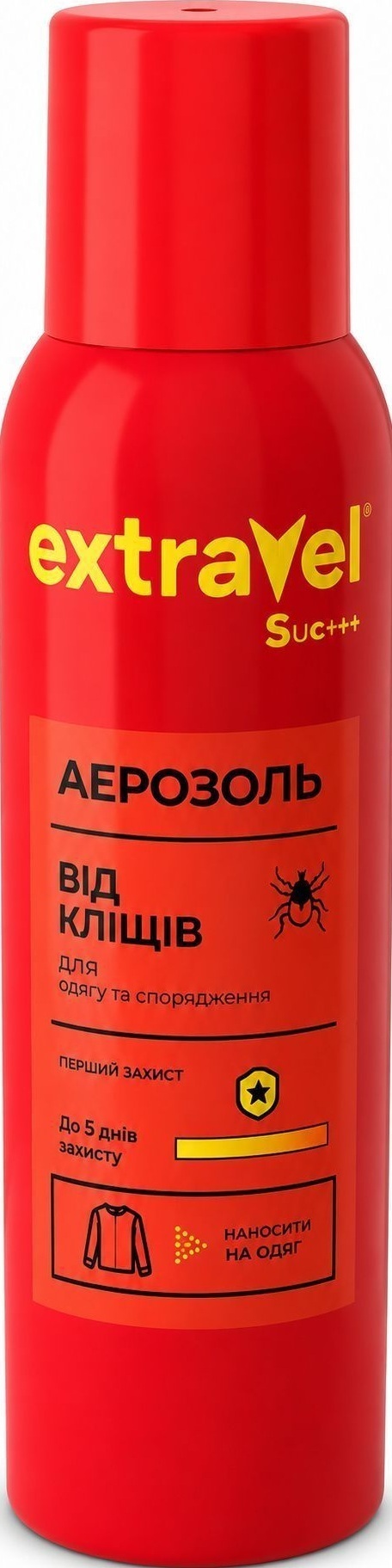 Аерозоль від комах Extravel Superior Від кліщів 100 мл (4820184442443) фото1