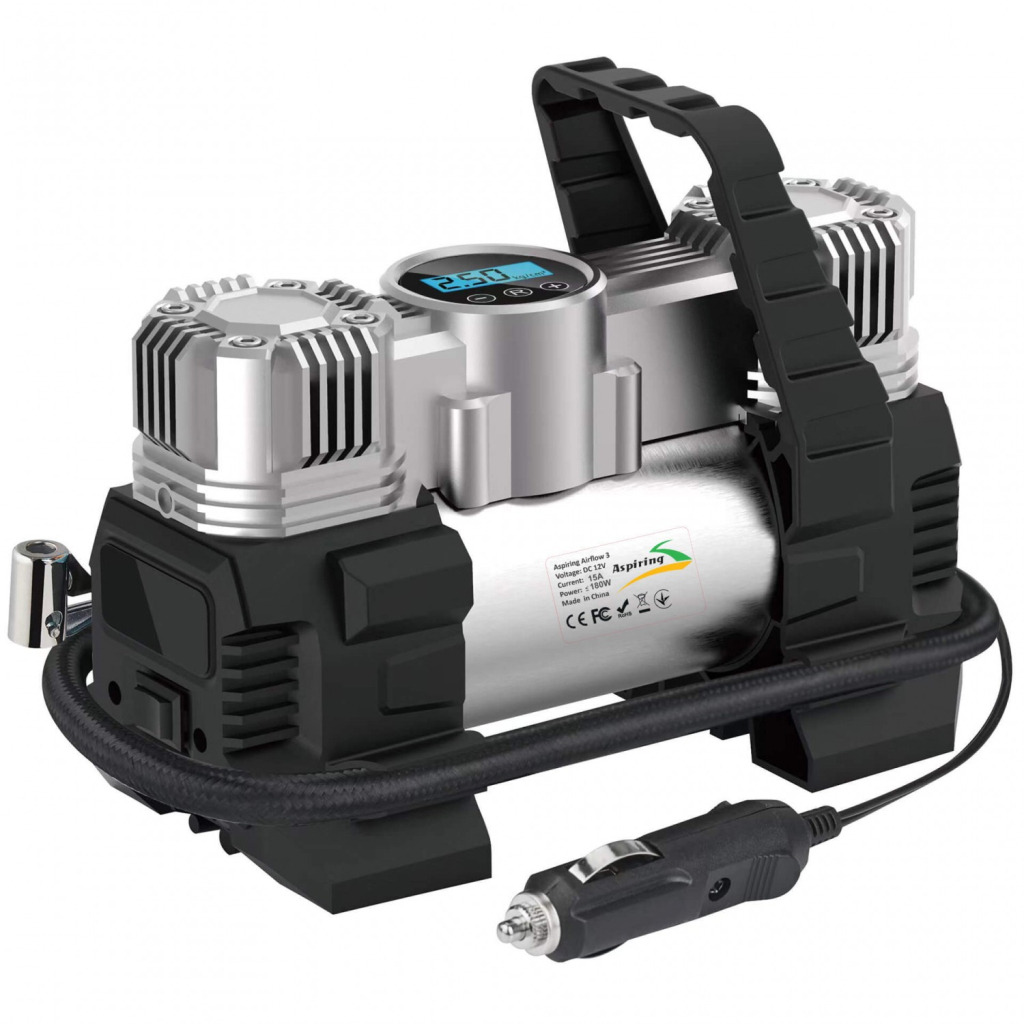 Автомобільний компресор Aspiring Airflow 3 metal 85L 180W фото1