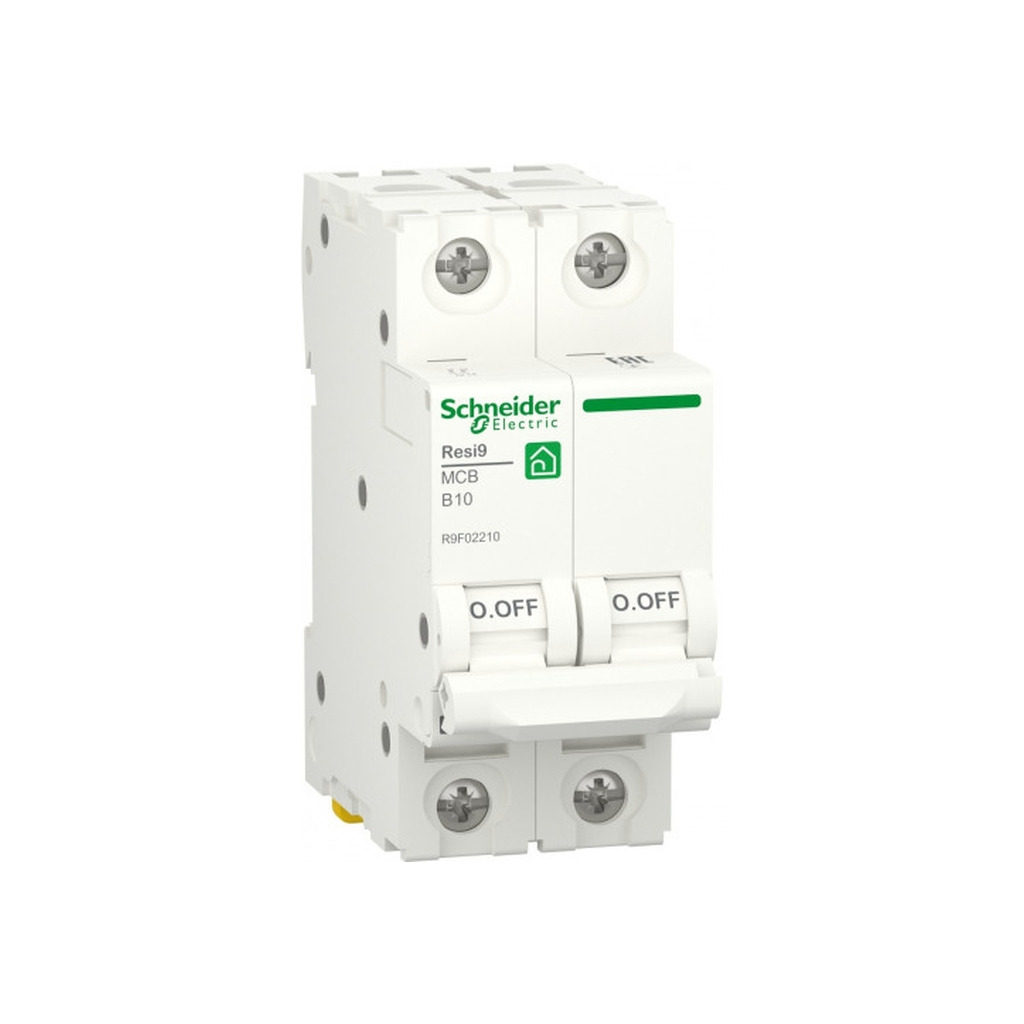 Автоматичний вимикач Schneider Electric RESI9 6kA 2P 10A В (R9F02210) фото1