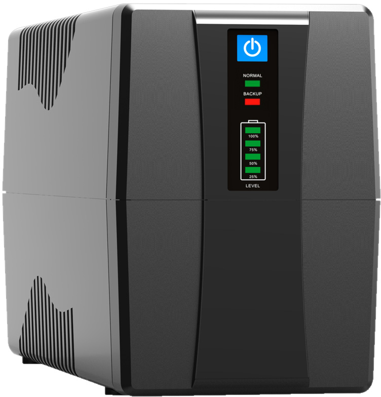 ИБП FrimeCom V-1500 LED, Line Int., AVR, 3 x евро, LED, метал фото1