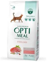 Сухий корм для кішок Optimeal для стерилізованих/кастрованих з яловичиною і сорго 1.5 кг (4820215364652)