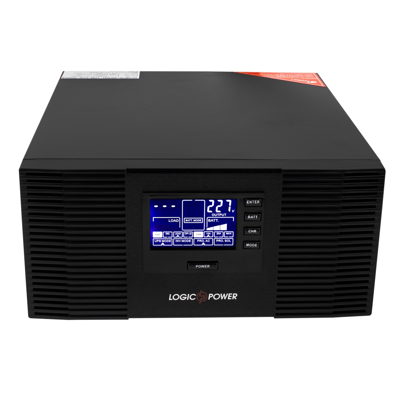ИБП LogicPower LPM-PSW-1500VA (1050 Вт), Lin.int., AVR, 2 x евро, метал фото1