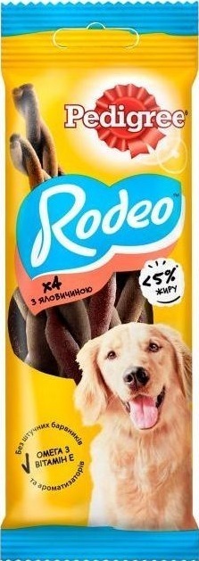 Ласощі для собак Pedigree Rodeo для чищення зубів 70 г (4008429090110/5998749170205) фото1