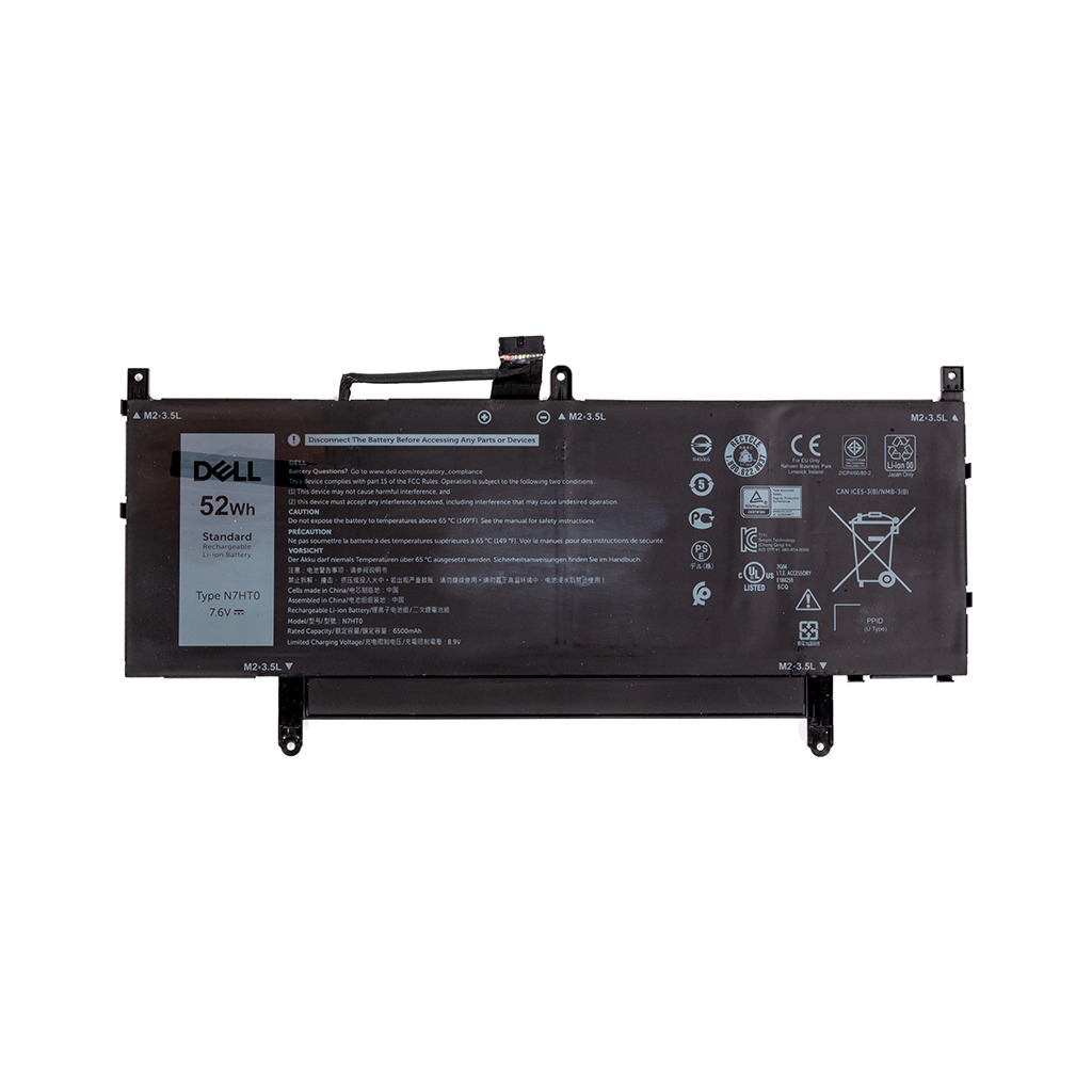 Акумулятор до ноутбука Dell Latitude 9510 (N7HT0) 7.6V 6500mAh (NB441693) фото1