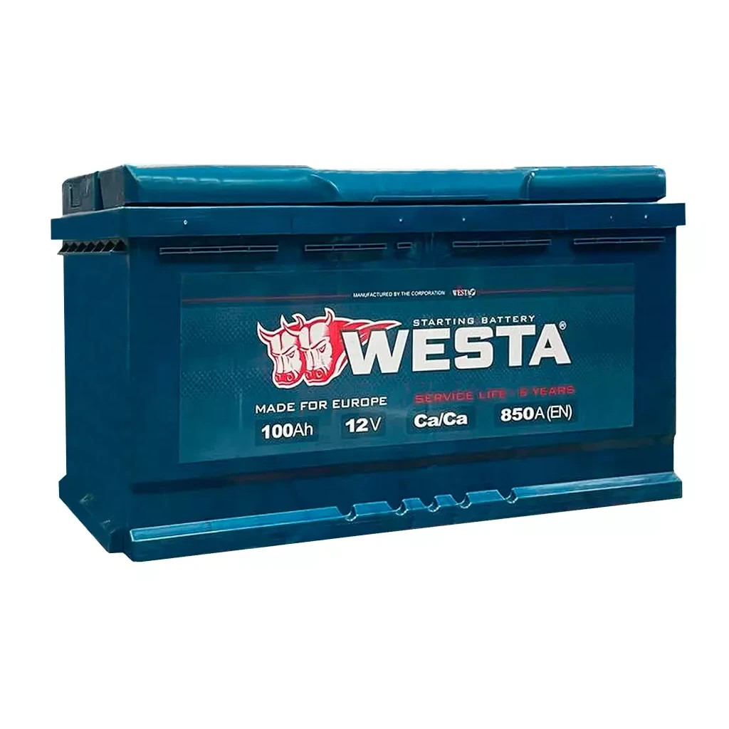 Акумулятор автомобільний Westa 6CT-100 А WPR100 фото1