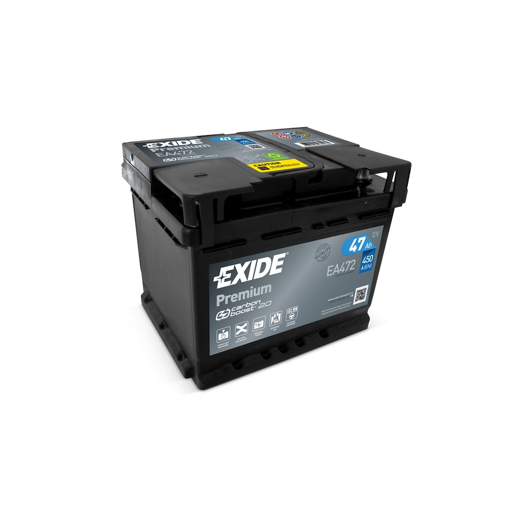 Акумулятор автомобільний EXIDE PREMIUM 47A (EA472) фото1