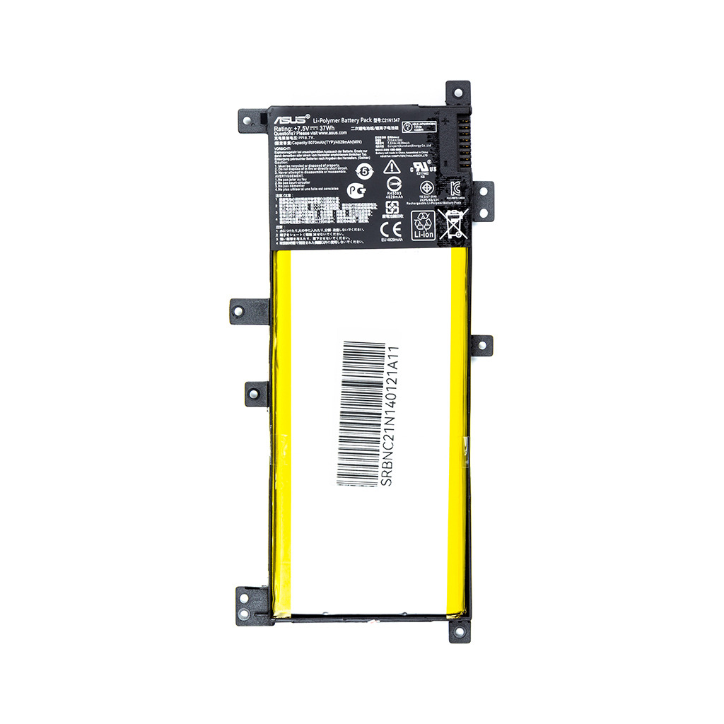 Акумулятор до ноутбука ASUS X455 (C21IN401) 7.5V 37Wh (NB430789) фото1