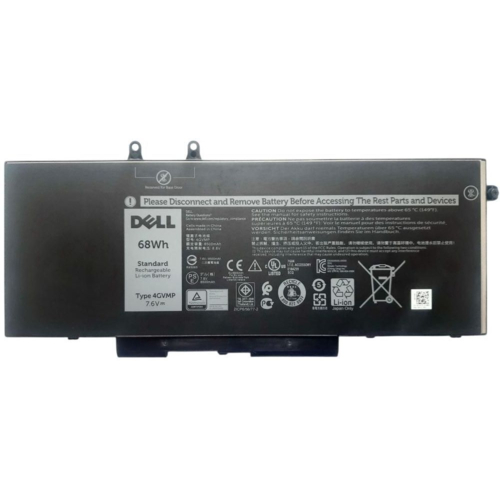 Аккумулятор для ноутбука Dell Latitude 5500 4GVMP, 68Wh (8500mAh), 4cell, 7.6V, Li-ion (A47508)