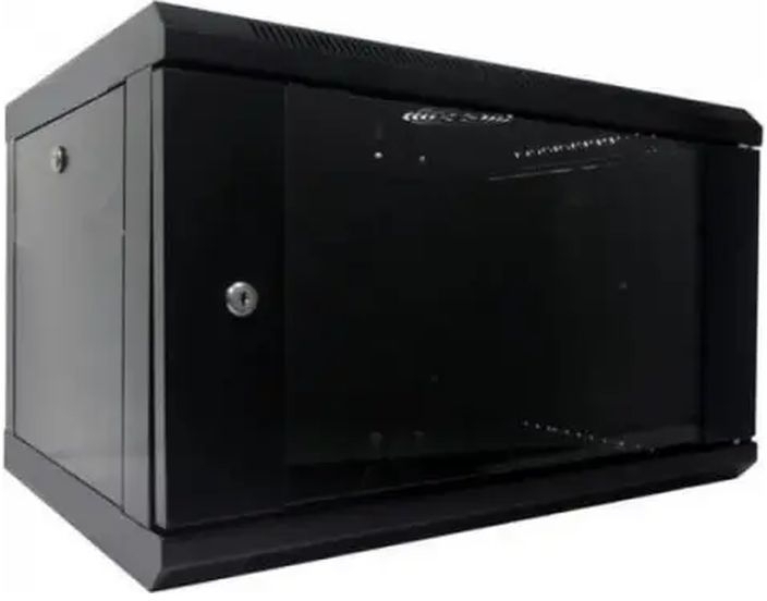 Шафа настінна Hypernet 19", 4U, 600x600 мм, Black (WMNC66-4U-FLAT-BLACK) фото1