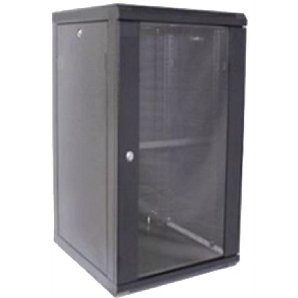 Шкаф настенный Hypernet 19", 18U, 600x450 мм, Black (WMNC-18U-FLAT-BLACK) фото1