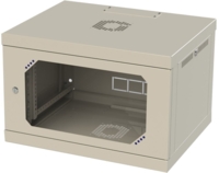 Шафа настінна CSV Wallmount Lite 19", 9U, глибина 450 мм, алюмінієві дверцята (945-А-ШН)