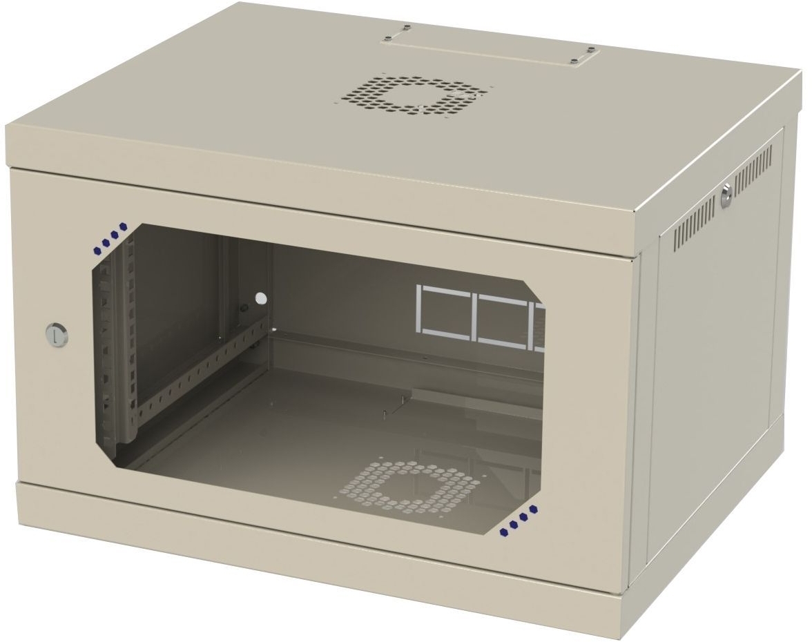 Шкаф настенный CSV Wallmount Lite 19", 9U, глубина 450 мм, алюминиевая дверь (945-А-ШН) фото1