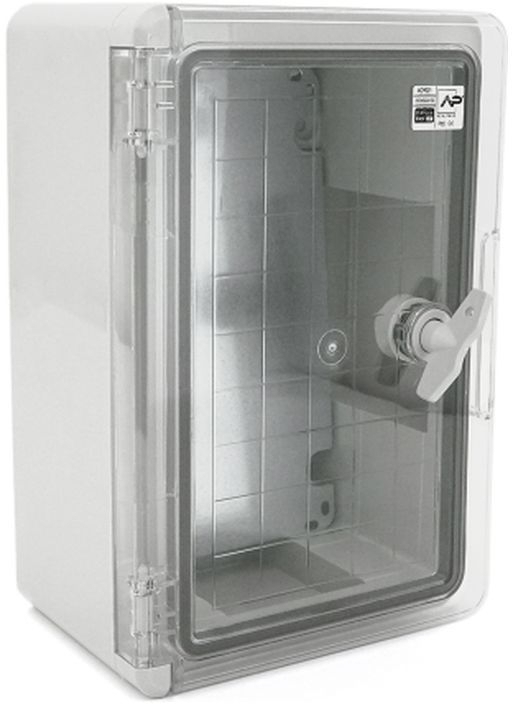 Шкаф настенный ADAL PANO 300x200x130 мм, IP65, прозрачная дверь, ударопрочный ABS-пластик (111515) фото1