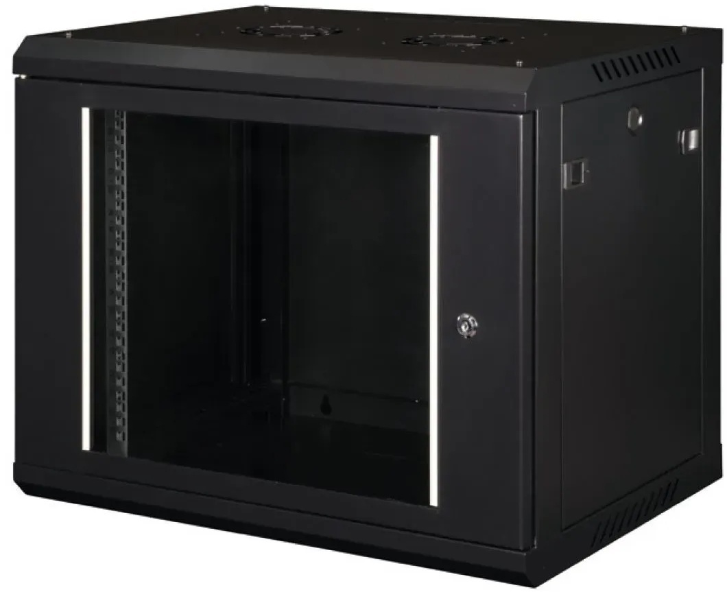 Шафа настінна Hypernet 19", 4U, 600x450 мм, ProLine, Black (PL-WMNC-4U-BLACK) фото1