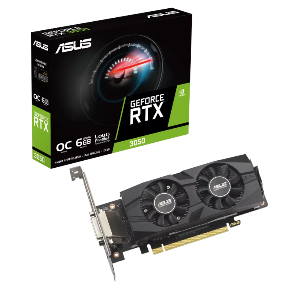Відеокарта ASUS GeForce RTX 3050 6GB GDDR6 OC Low Profile (RTX3050-O6G-LP-BRK) фото1