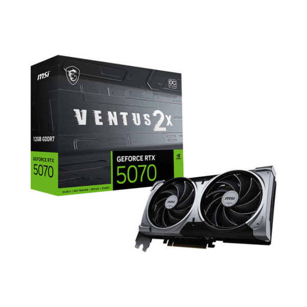 Видеокарта MSI GeForce RTX 5070 12GB GDDR7 VENTUS 2X OC (RTX 5070 12G VENTUS 2X OC)