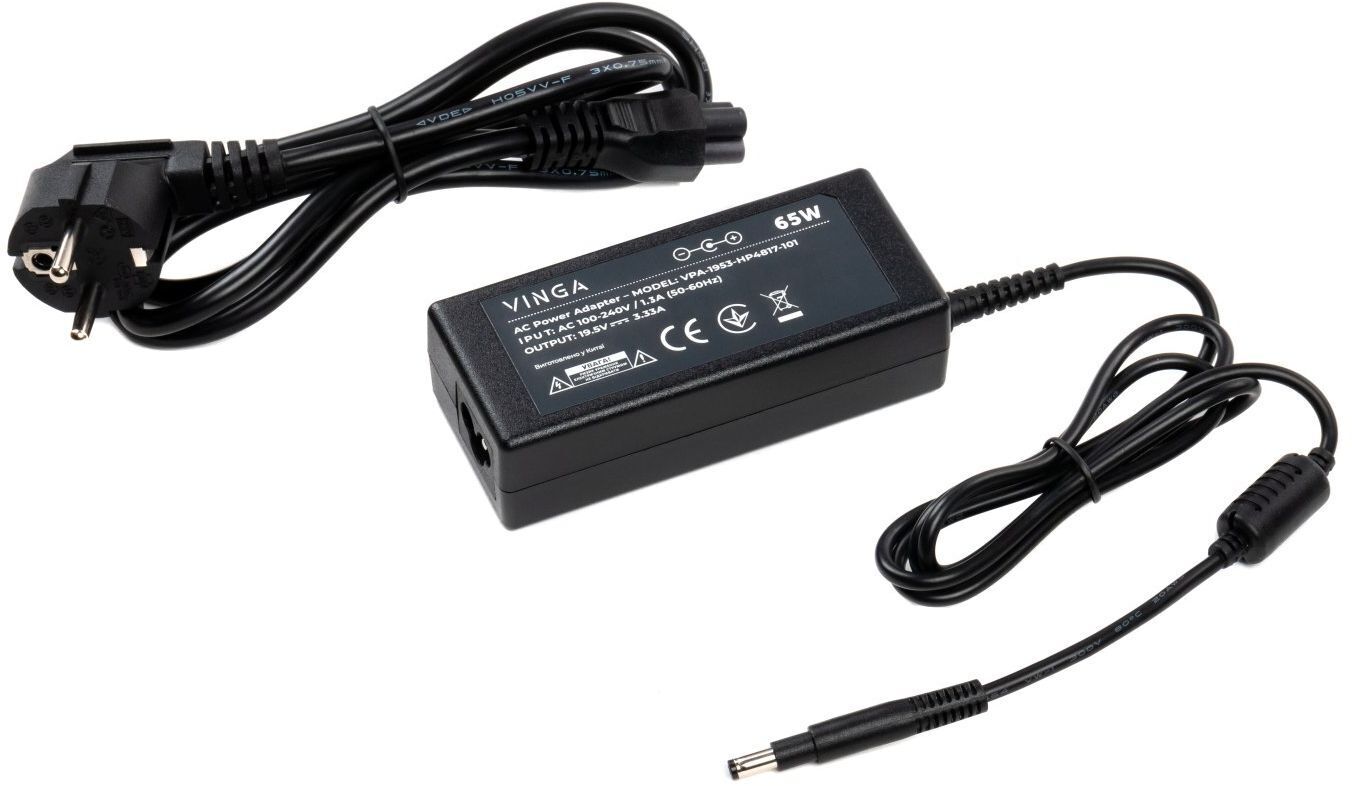 Блок питания Vinga HP 65W 19.5V 3.3A 4.8x1.7 (VPA-1953-HP4817-101) фото1