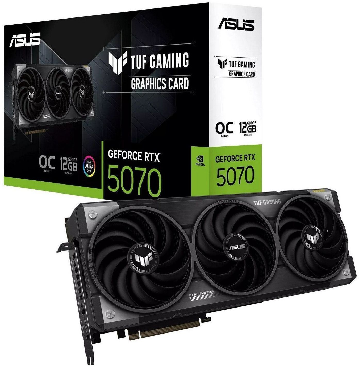 Видеокарта ASUS GeForce RTX 5070 12GB GDDR7 TUF OC GAMING (TUF