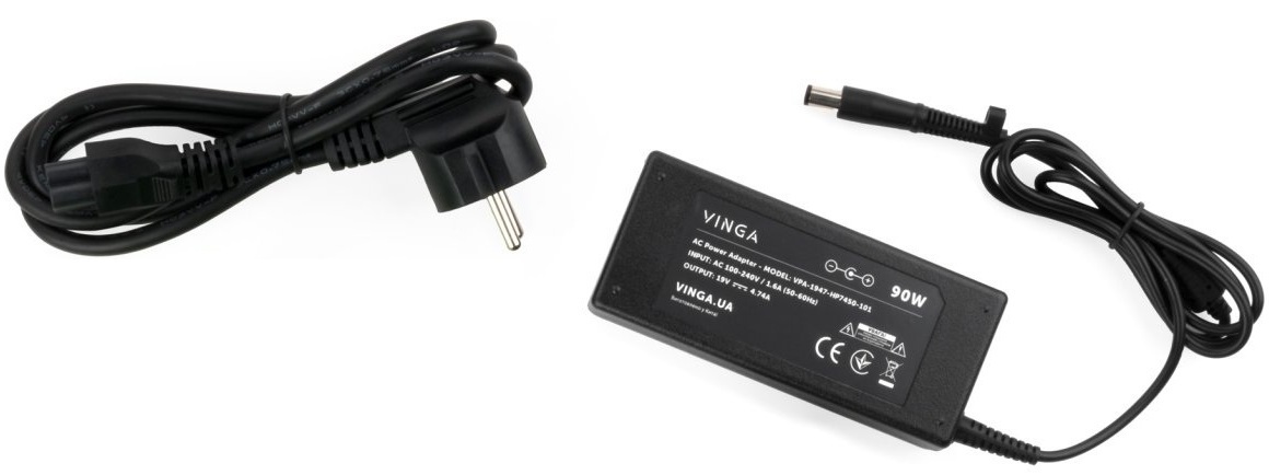 Блок питания Vinga HP 90W 19V 4.74A 7.4x5.0 (VPA-1947-HP7450-101) фото1