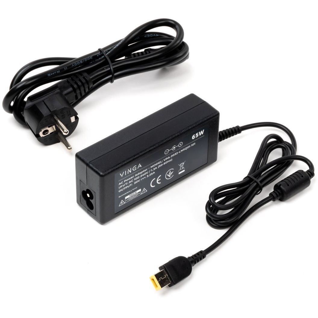 Блок питания Vinga Lenovo 65W 20V 3.25A Square (VPA-2032-LNSQ01-101) фото1