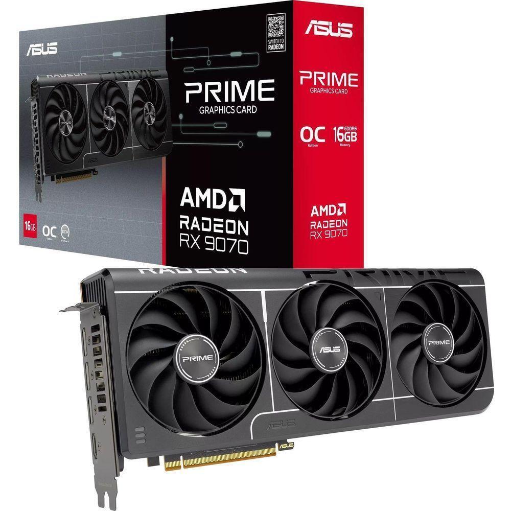 Видеокарта ASUS Radeon RX 9070 16GB GDDR6 PRIME OC EVO (PRIME-RX9070-O16G-EVO) фото1
