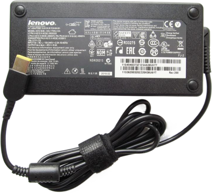Блок питания Lenovo 170W 20V 8.5A Slim (A40274) фото1