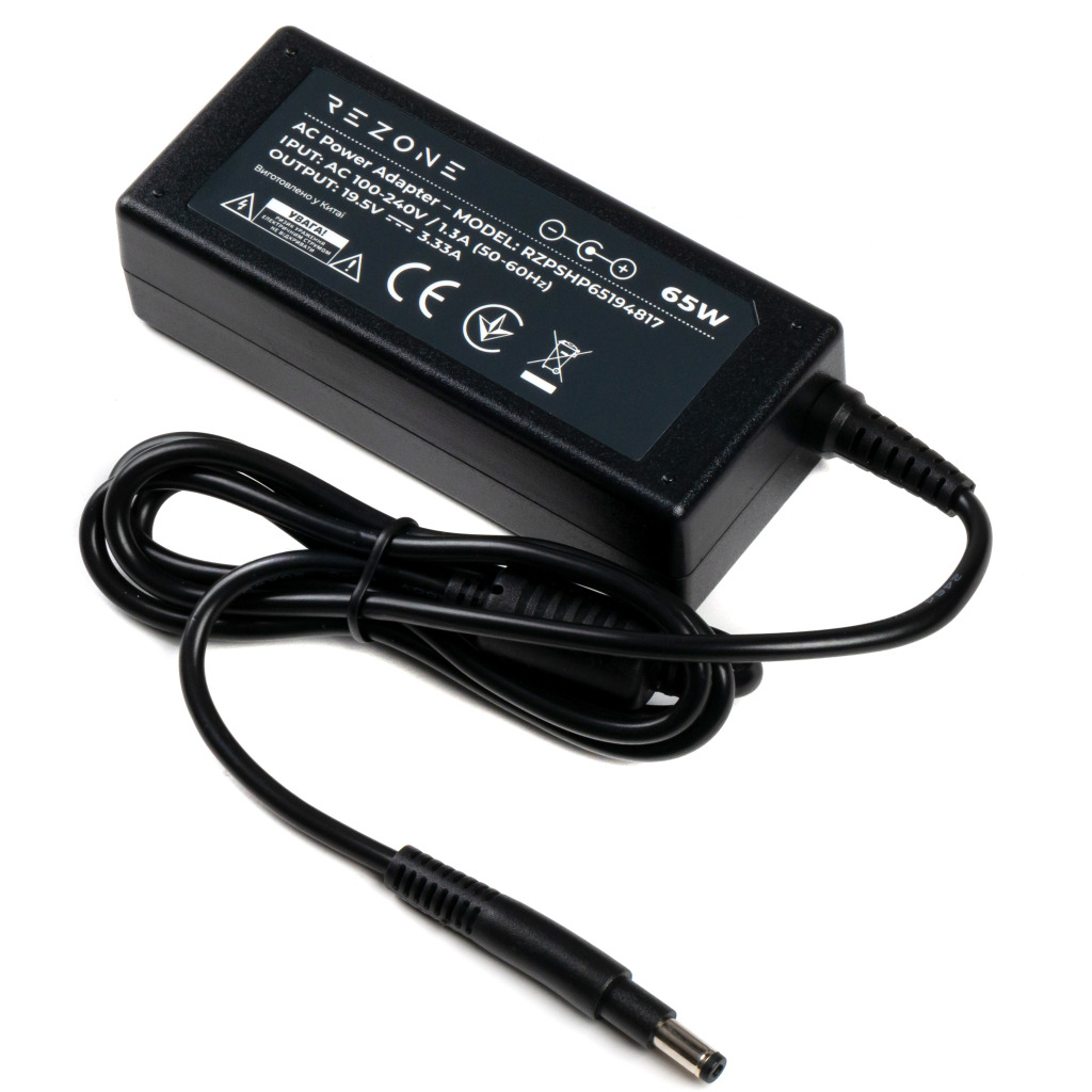 Блок питания Rezone HP 65W 19.5V 3.33A 4.8x1.7 (RZPSHP65194817) фото1