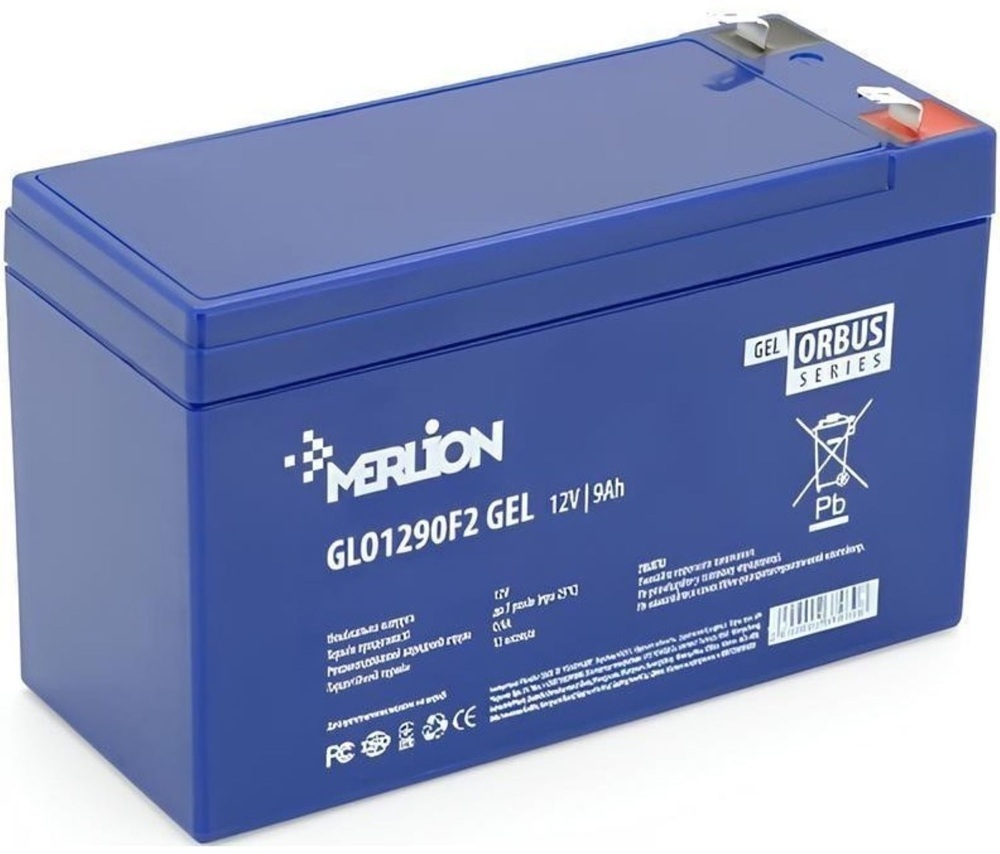 Аккумуляторная батарея Merlion GLO 12V 9 Ah GEL (GLO1290F2 GEL) фото1