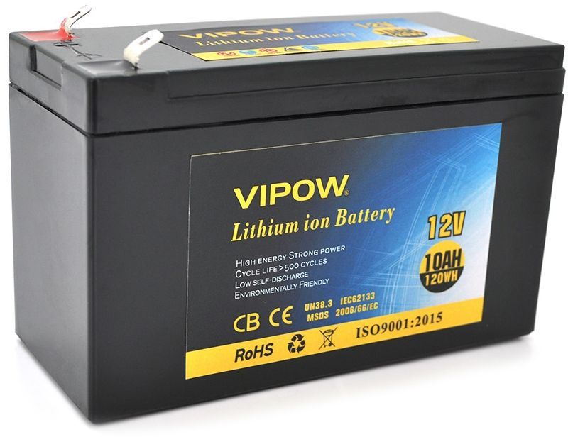 Аккумуляторная батарея Vipow 12V - 10 Ah Li-ion (VP-12100LI)